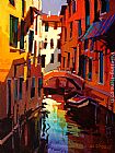 Michael O'Toole A Canal in Venice painting